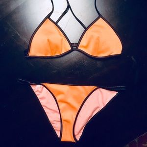 Victoria’s Secret Triangle Color-block Bikini
